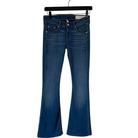 Rag & Bone Elephant Bell Low Rise Flare Leg Jeans Size 24 - Picture 1 of 11